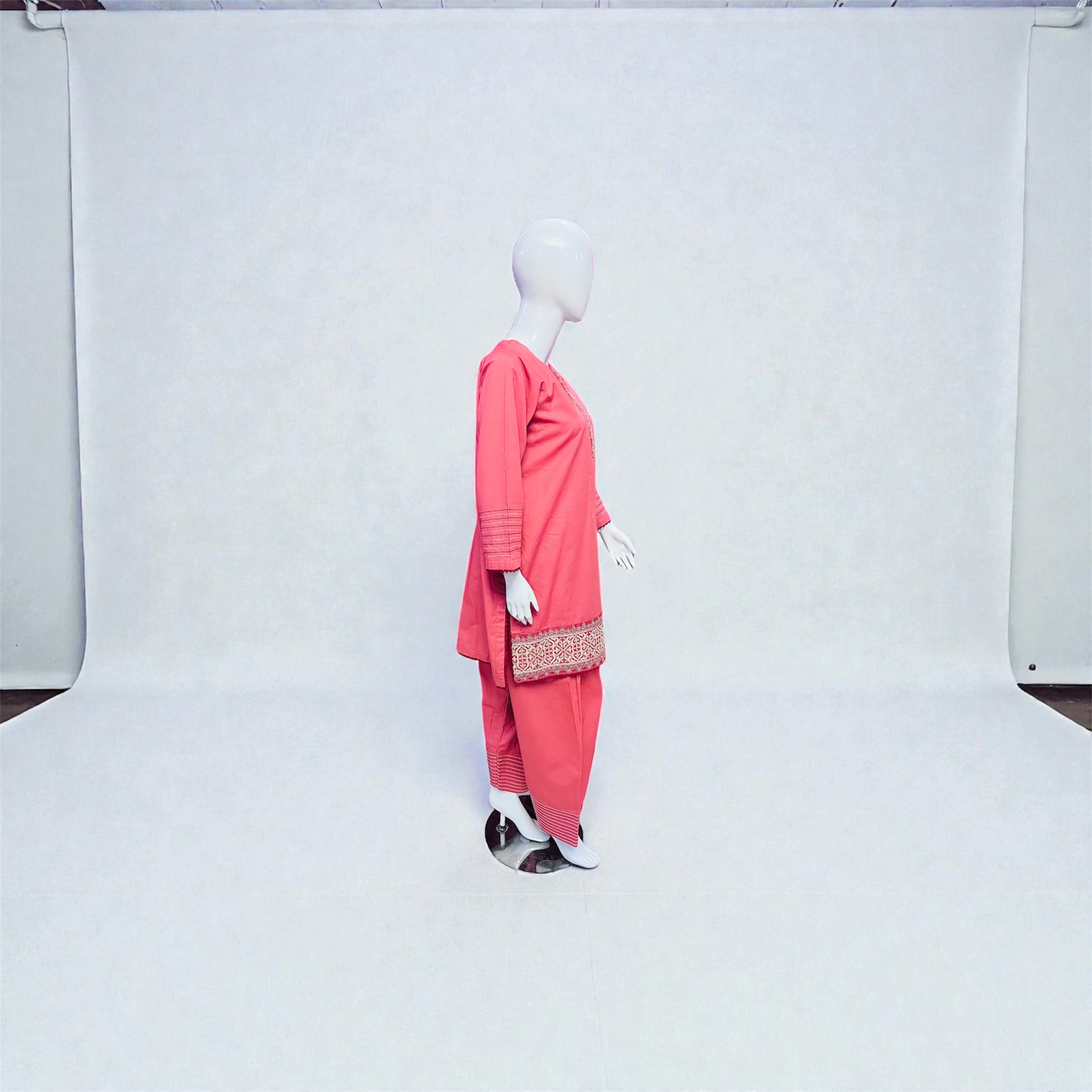 Embroidered Blush Pink